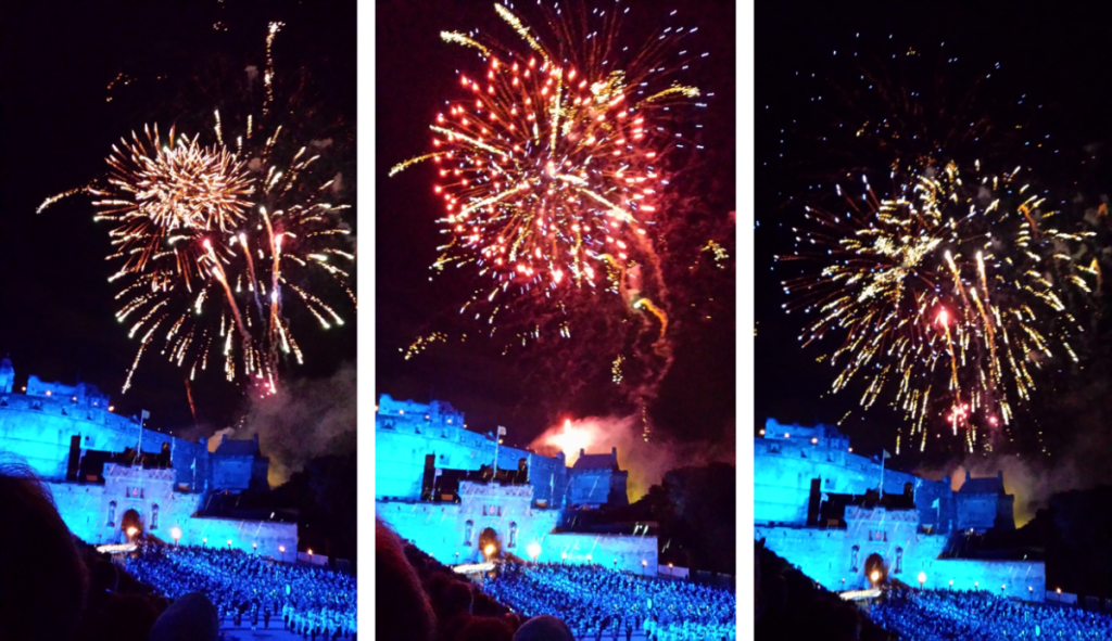 Edinburgh Scotland Royal Military Tattoo Fireworks