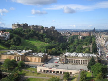 Edinburgh Skyline Scotland Europe United Kingdom Bagpipes Royal Military Tattoo