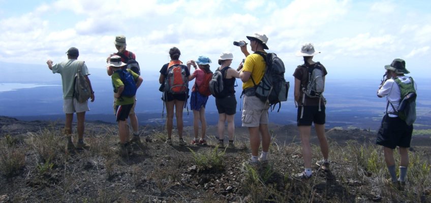 galapagos islands isabella sierra negra volcano group tour active adventures active south america