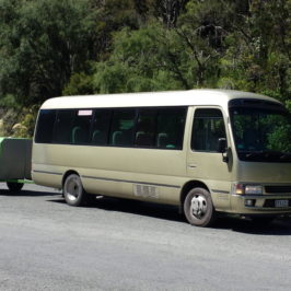 new zealand active adventures group tour bus frank adventure